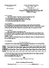 Đề thi học sinh giỏi môn Địa lý Khối 8 - Năm học 2014-2015 - Phòng GD & ĐT Hạ Hòa
